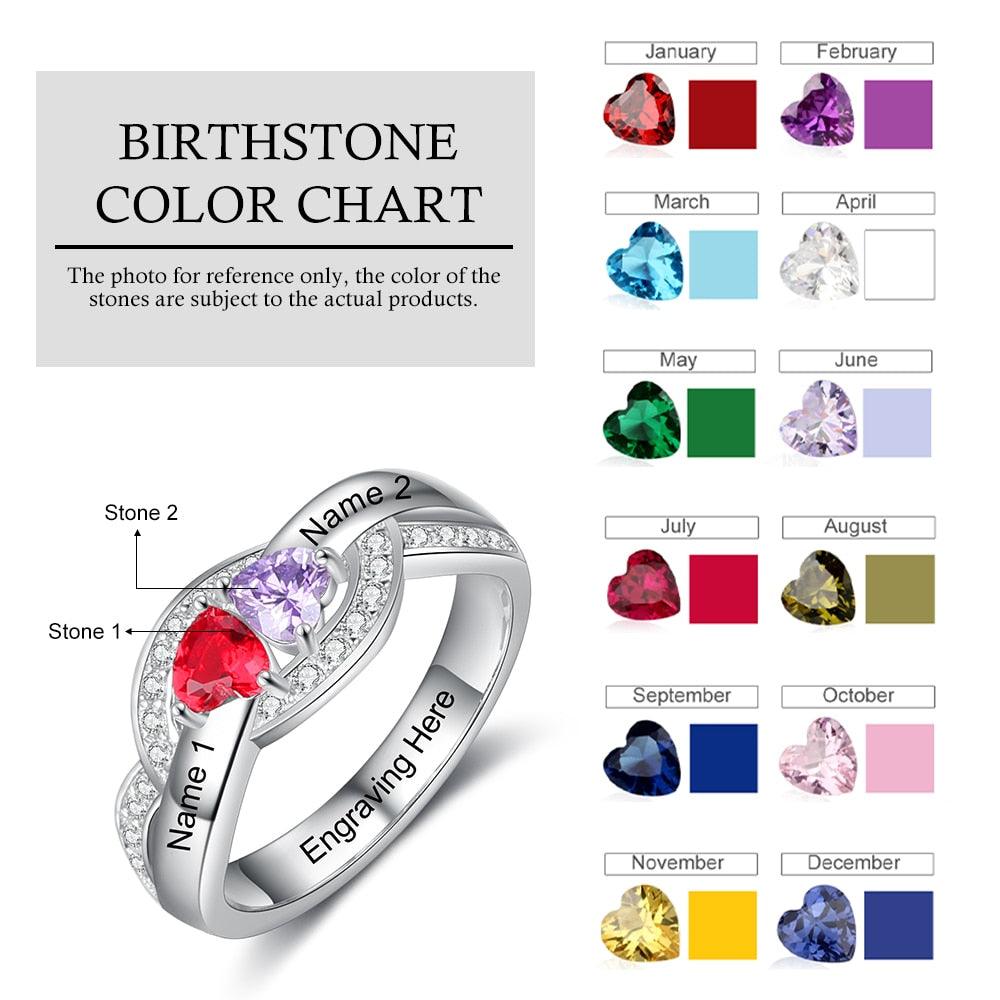 Solid 925 Sterling Silver Promise Ring Fashion Jewelry Collection Perfect Choice For Women Of All Ages - Personalized Jewel
