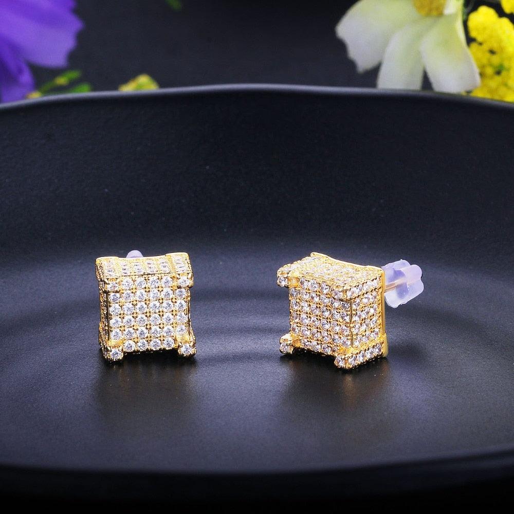 Square Shape Ear Stud Fashion Party Jewelry Earrings For Women - Personalized Jewel