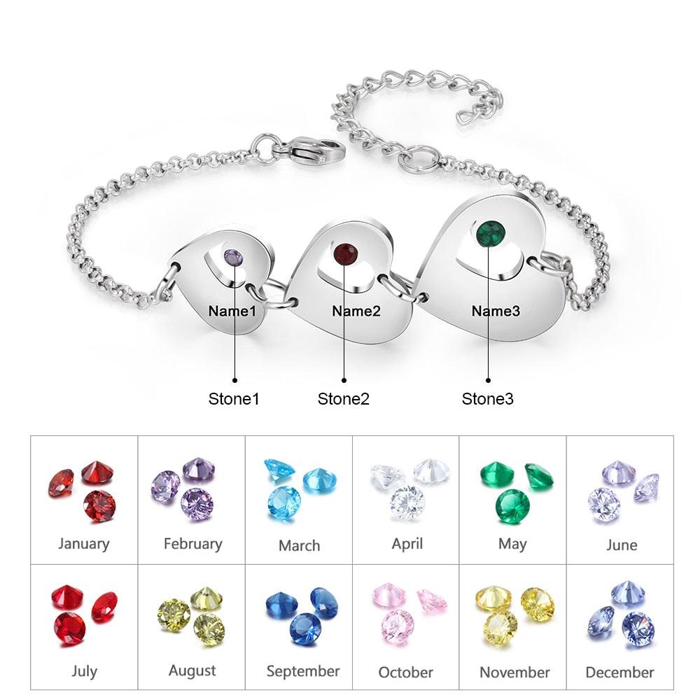 Stainless Steel Bracelet- Personalized Bracelet for Women - Personalized Jewel
