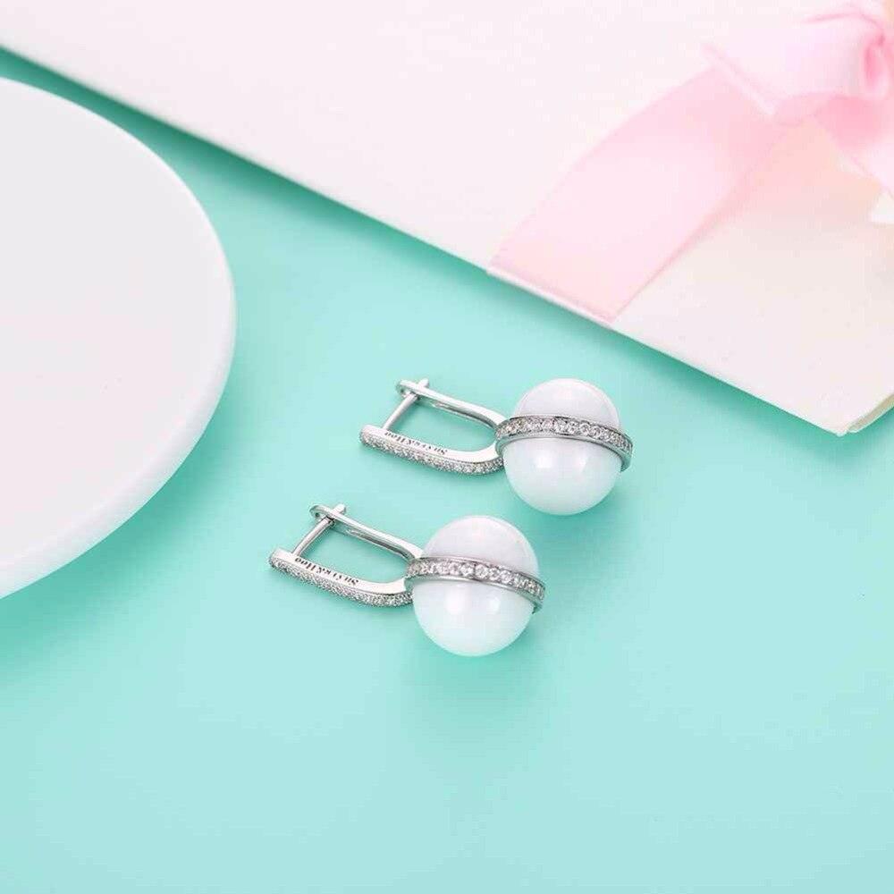 Sterling Silver Earrings for Women Cubic Zirconia Micro Insert Earrings for Women - Personalized Jewel