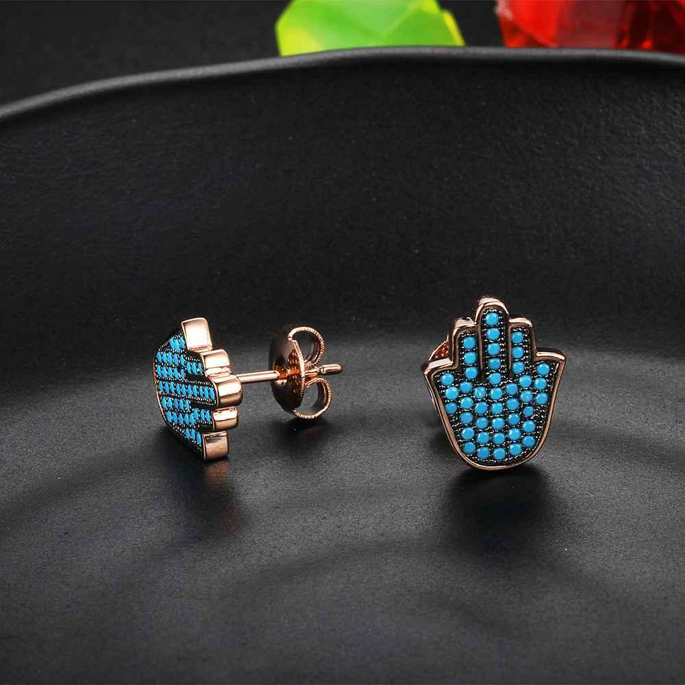 Sterling Silver Jewelry for Women - Blue Finger Shape Jewelry for Women - Fashionable Accessory for Women - Casual Jewelry - Personalized Jewel