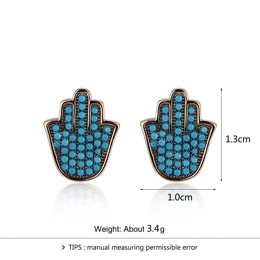 Sterling Silver Jewelry for Women - Blue Finger Shape Jewelry for Women - Fashionable Accessory for Women - Casual Jewelry - Personalized Jewel