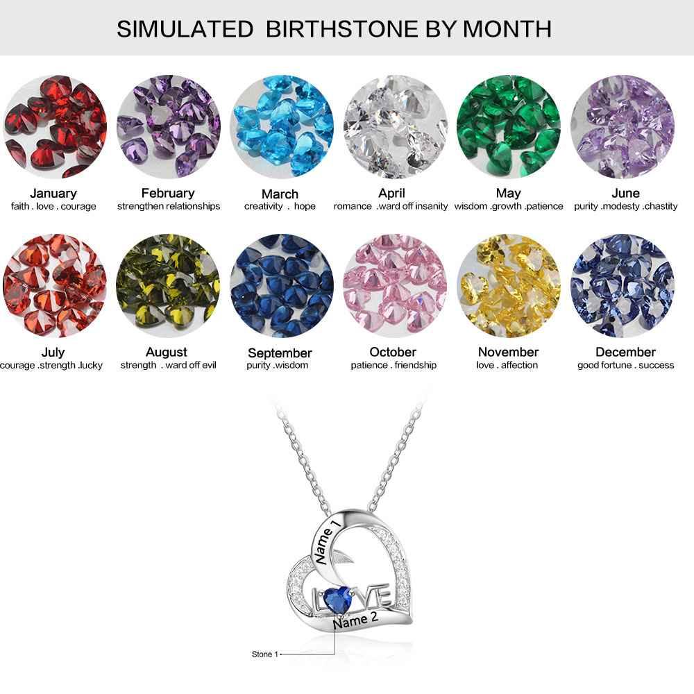 Sterling Silver Jewelry for Women Heart Shaped Pendant Jewelry - Personalized Jewel