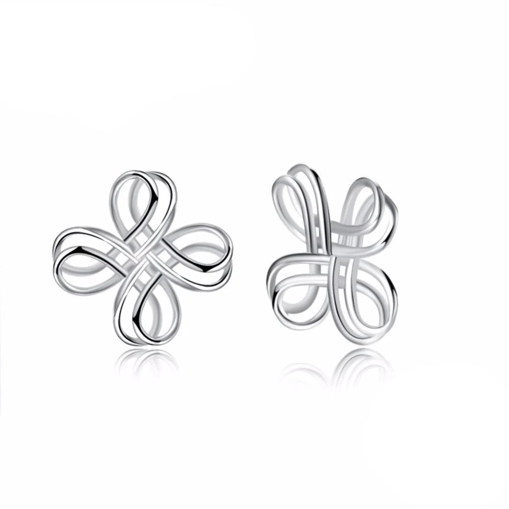 Sterling Silver Stud Earrings- Silver Earrings for Women- Party Gifts for Women- Formal Earrings for Women- Everyday Wear - Personalized Jewel