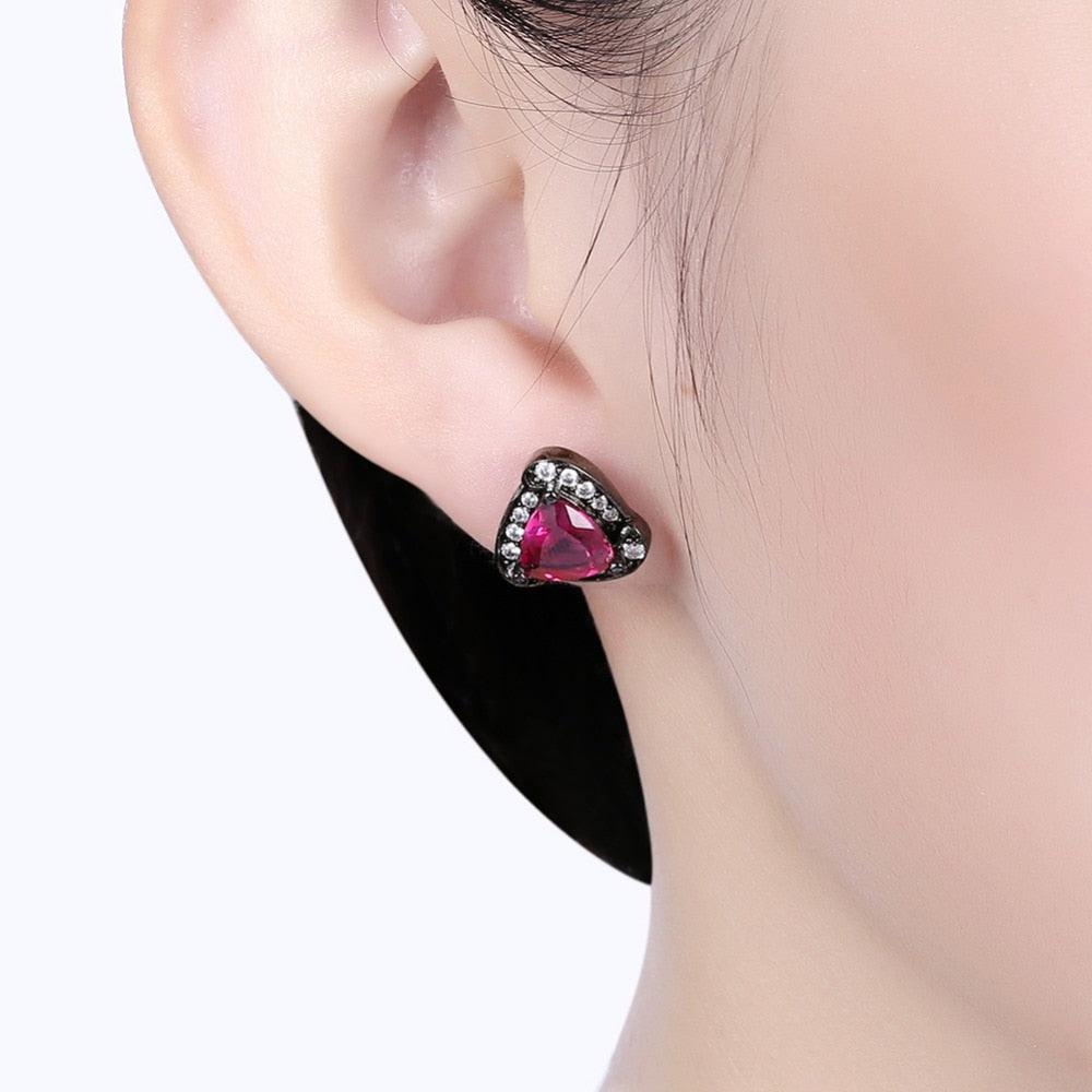Triangle Design Cubic Zirconia Stud Earrings For Women - Fashion Wedding Jewelry For Women - Personalized Jewel