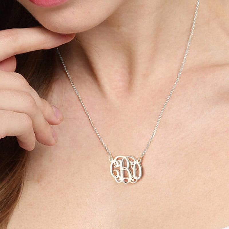 Women’s 925 Sterling Silver Hebrew Nameplate Necklace, Customize Monogram Name Pendant Necklace, Fine Jewelry Gift for Females - Personalized Jewel